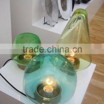 Glass Lamp Shade With Elegant Writing Table Lamp photo-6
