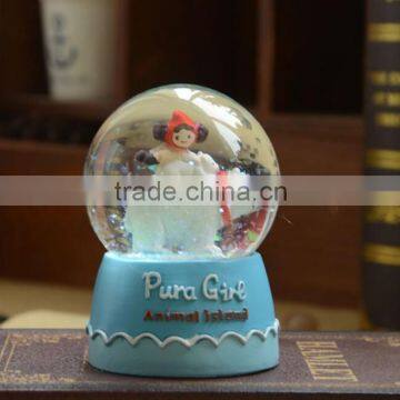 Mini animals home furnishing articles cheap snow globe