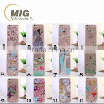 Colorful Drawing Hollow Flower Deer Animal Soft Tpu Mobile Phone Case for Iphone 6 / 6s / Plus 4.7 & 5.5 Inch 12 Colors Optional photo-6