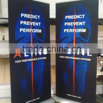 New Style 2016 Hot Aliminium Pole Fibre Roll up Banner Quality Choice