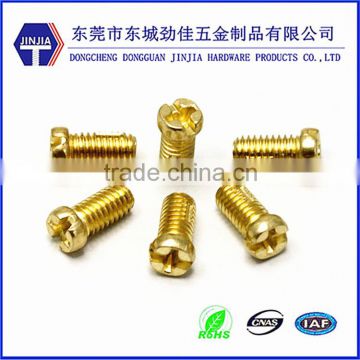 OEM screw manufacturer stock offer gold plated eletrical screw