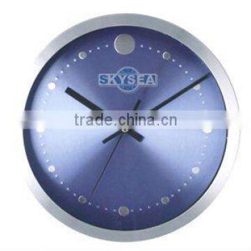 10 Inch Metal Decorative Wall Mounted Clock, Aluminium Round Clock