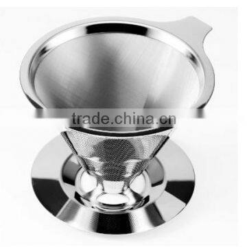 Pour over filter clever drippers 304 stainless steel metal coffee dripper