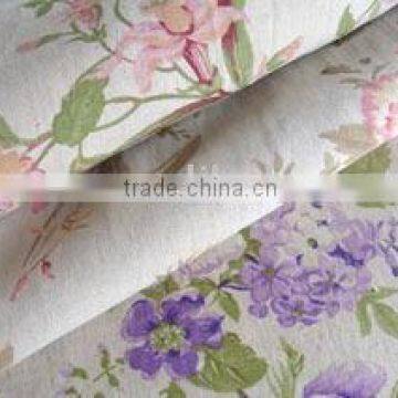 printing curtain fabric with flower design