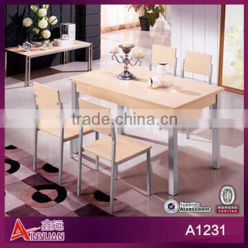 A1231 golden oak China dining table sets