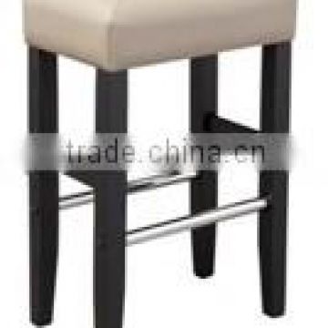 pu leather wooden saddle barstool lower price(DO-6215B)