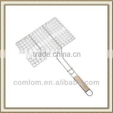 Barbecue Grill Netting With Wooden Handle