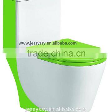 Indian colored water closet green toilet 339