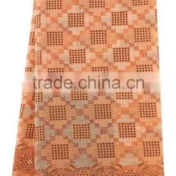 CL17-62 New Year Promotion Design Swiss Cotton Lace With Stone for Wedding Dress Woman Dress Girl Dress Cord Cotton Voile Lace photo-2