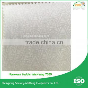 PES Coating Paste Dot Nonwoven interfacing fusible interlining