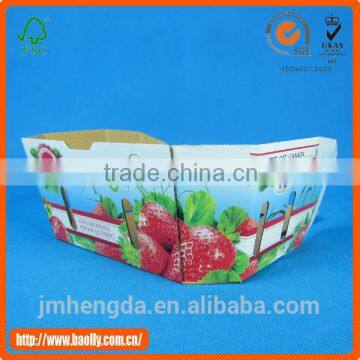 Folding Beautiful Fruit Carton Box Apples With Personalized Picture