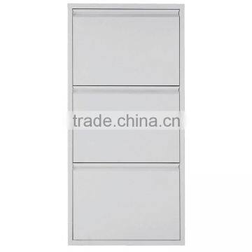 Modern Appearance Steel Material Convenient Shoes Cabinets Folding Door Shoe Chest Horizontal Storage Cabinets