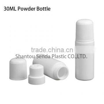 30ml baby powder bottle,plastic PE powder bottle,wholesale factory product powder bottle