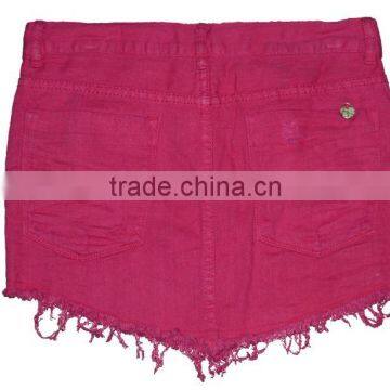 Lastest Design Girls Fashion Twill Skirts,girls Mini Colorful Short Skirt photo-2