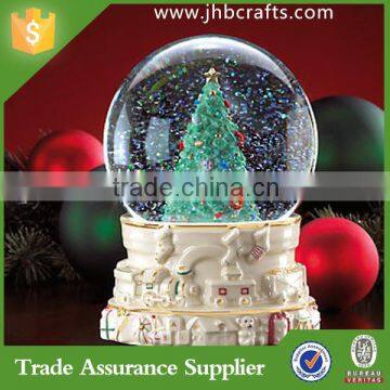 Custom christmas snow globe music snow globe