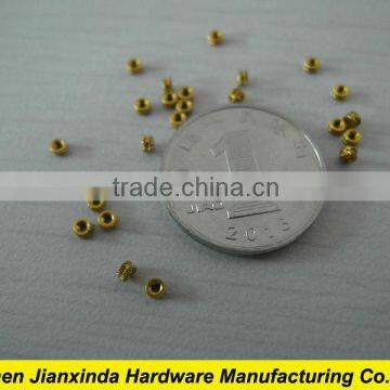 M1.0 brass knurling nuts/Custom machining service