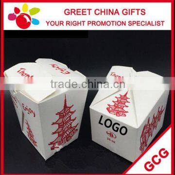 White Cardboard Packing Container take out box for resturant