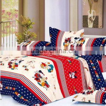 Reactive printed 100% cotton bedding fabric for kids