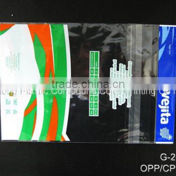 OPP/CPP plastic garment packaging bag