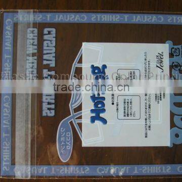 3 side sealed plastic garment bag with zipper