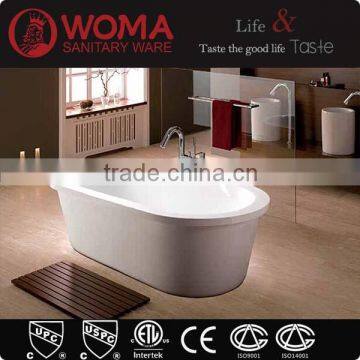 Corner Drain Location and Soaking Function Bath freestanding Bathtub