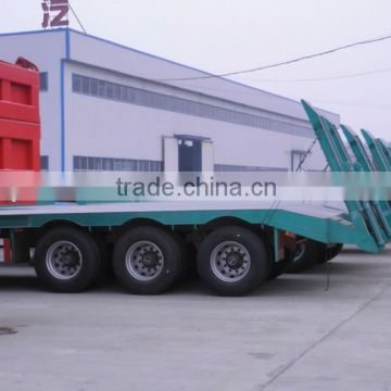 3 Axles Low Flat Bed semi trailers for sale