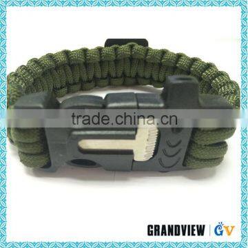 Promotional top quality self-rescue paracord survival bracelets