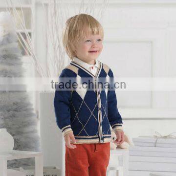 DB1189 dave bella 2014 autumn toddlers sweater infant clothes children cardigan kids children sweater clothes baby cardigan boy