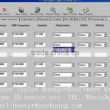 6*DVB-S2 to 4 QAM TransModulator With MUX-Scrambler(6*DVB-S/S2+6*ASI In,4*DVB-C RF Out) photo-4