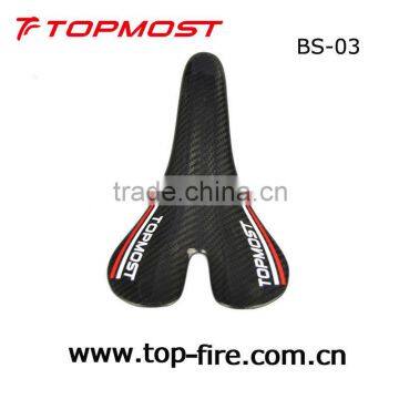 2013 hot-selling 3k super light carbon fiber bike saddle BS-03