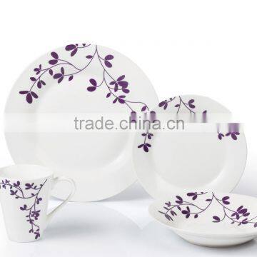 side decal fine porcelain dinner set