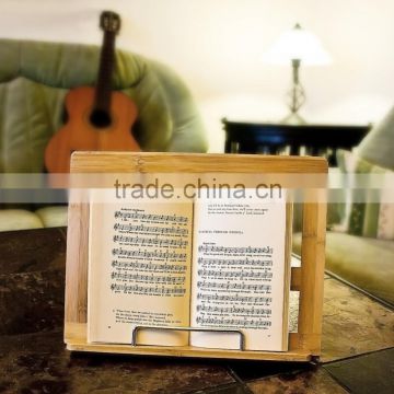 Relax days Cooking Book Holder Stand With 3 Angles Bamboo book reading stand