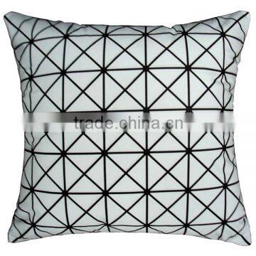 patchwork geometric 16x16cm decorative cushion