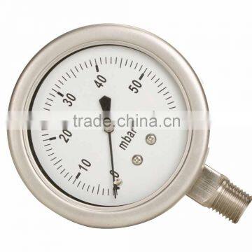 All Stainless Steel Pressure Gauge 316ss