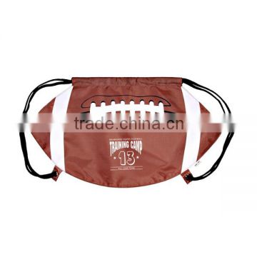 Football Ball Drawstring Backpack