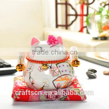 Professional production ceramic chinese lucky cat