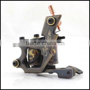 High Quality Copper Carving Letter Skull Printing Coils Tattoo Guns