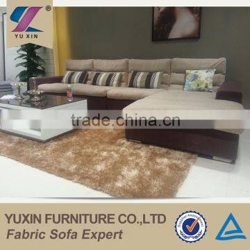 Latex Rubber Foam Cotton Comfort l Shaped Sofa Designs photo-3