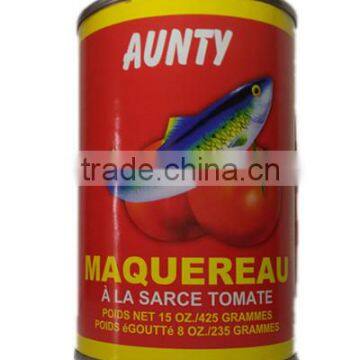 brand canned mackerel in tomato sauce size 425g