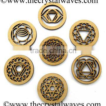 Wholesale Wooden Chakra Disc Set