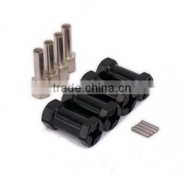 4pcs Aluminum Wheel Hex Hub 12mm To 25mm Extension Adaptor x 4 For 1/10 RC Crawler Upgraded Parts Axial SCX10 Wrangler