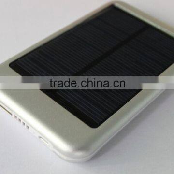 4000mah Li-polymer solar power bank portable charger