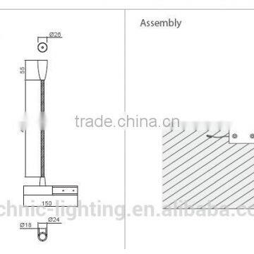 Residential Led Flexible Reading Light photo-3