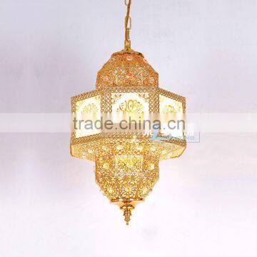 Classcal Golden Moroccan Lamp