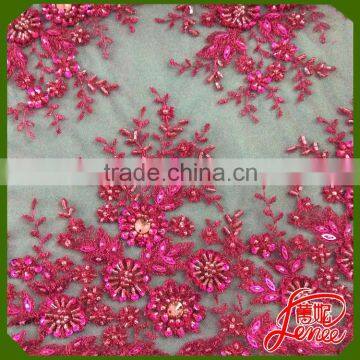 Wholesale Beaded Embroidery Fabric From well known Supplier for wedding dress