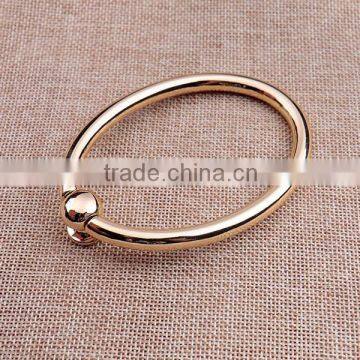 Fashion metal oval handbag handle for bags