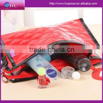 Latest design fashion pu promotional cosmetic bag