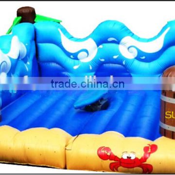 inflatable mechanical surfboard ride/inflatable rodeo surfing board ride