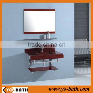 glass bathroom cabinet, glass basin, lavabo basin