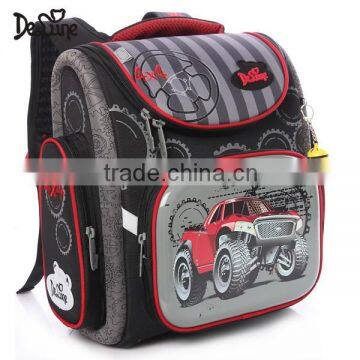 Kids Red Cars School Backpack Boy Primary School Bag photo-2